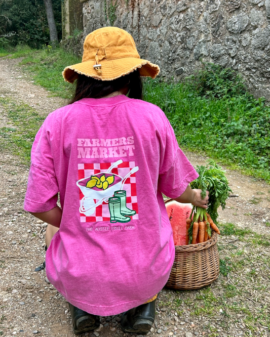 PINK FARM TEE - Camiseta manga corta