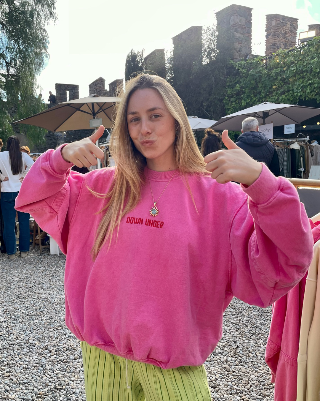 PRE VENTA!! Envío 10/11/2025 - STRAWBERRY - Oversized Washed Sweatshirt