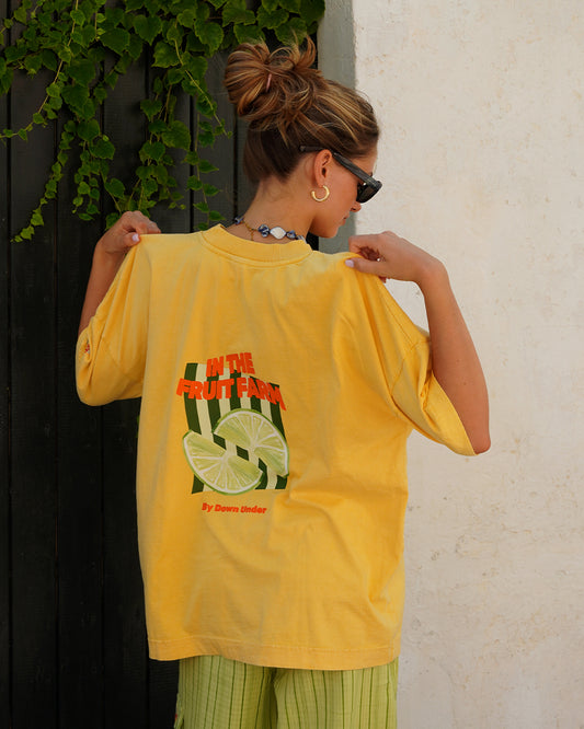 YELLOW FARM TEE - camiseta manga corta