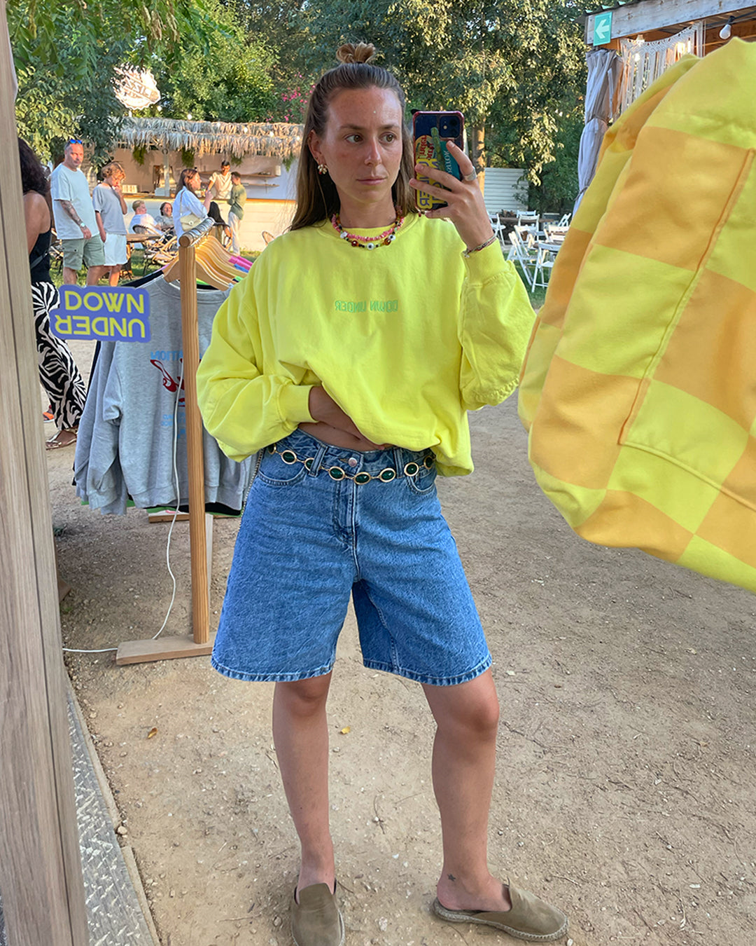LIME - Oversized Washed Sweatshirt