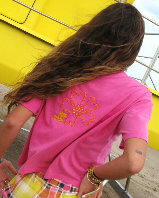 REEF BLOOM Cropped T-Shirt