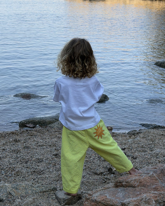 Pantalón vichy amarillo - Wide leg KIDS