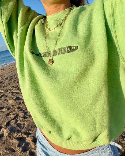 MATCHA - Oversized Washed Sweatshirt