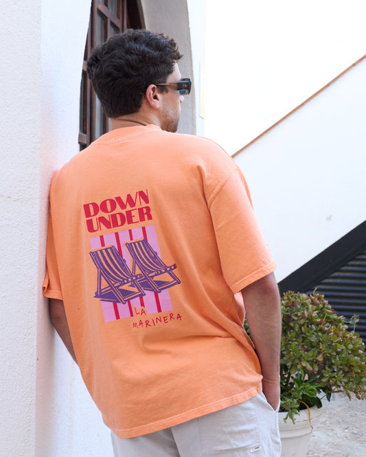 LA MARINERA naranja- camiseta manga corta