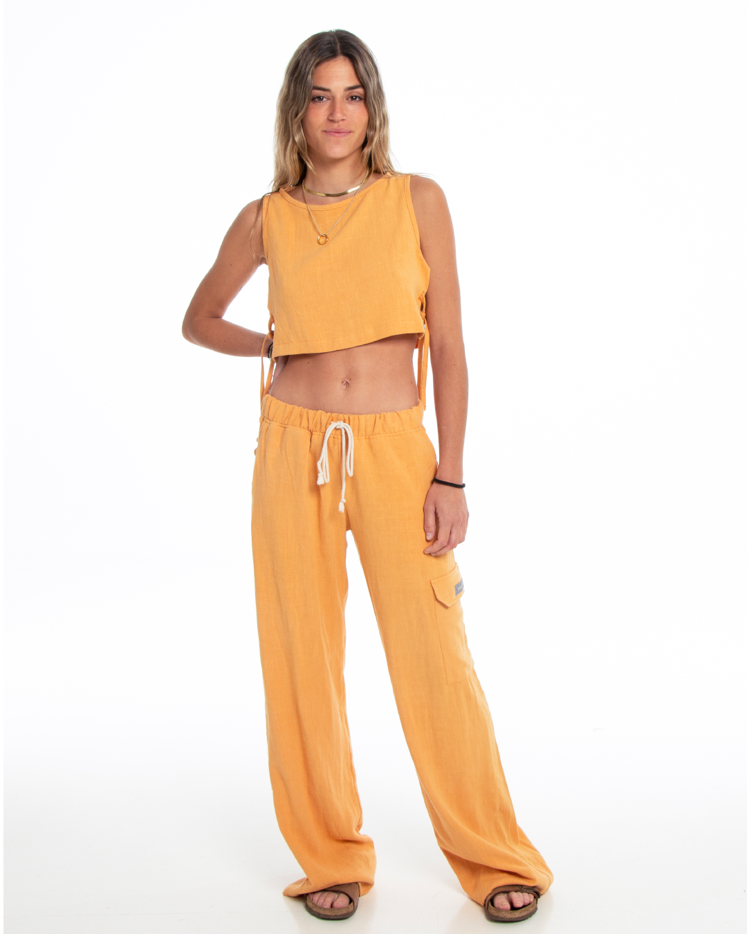 MANGO - Linen trousers