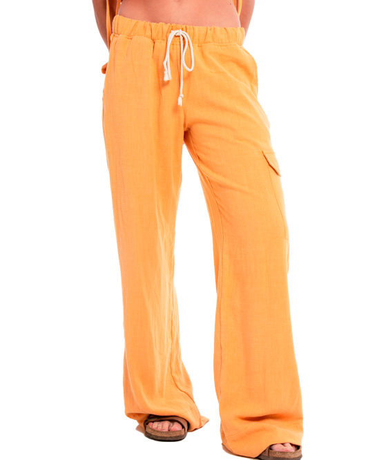 MANGO - Linen trousers
