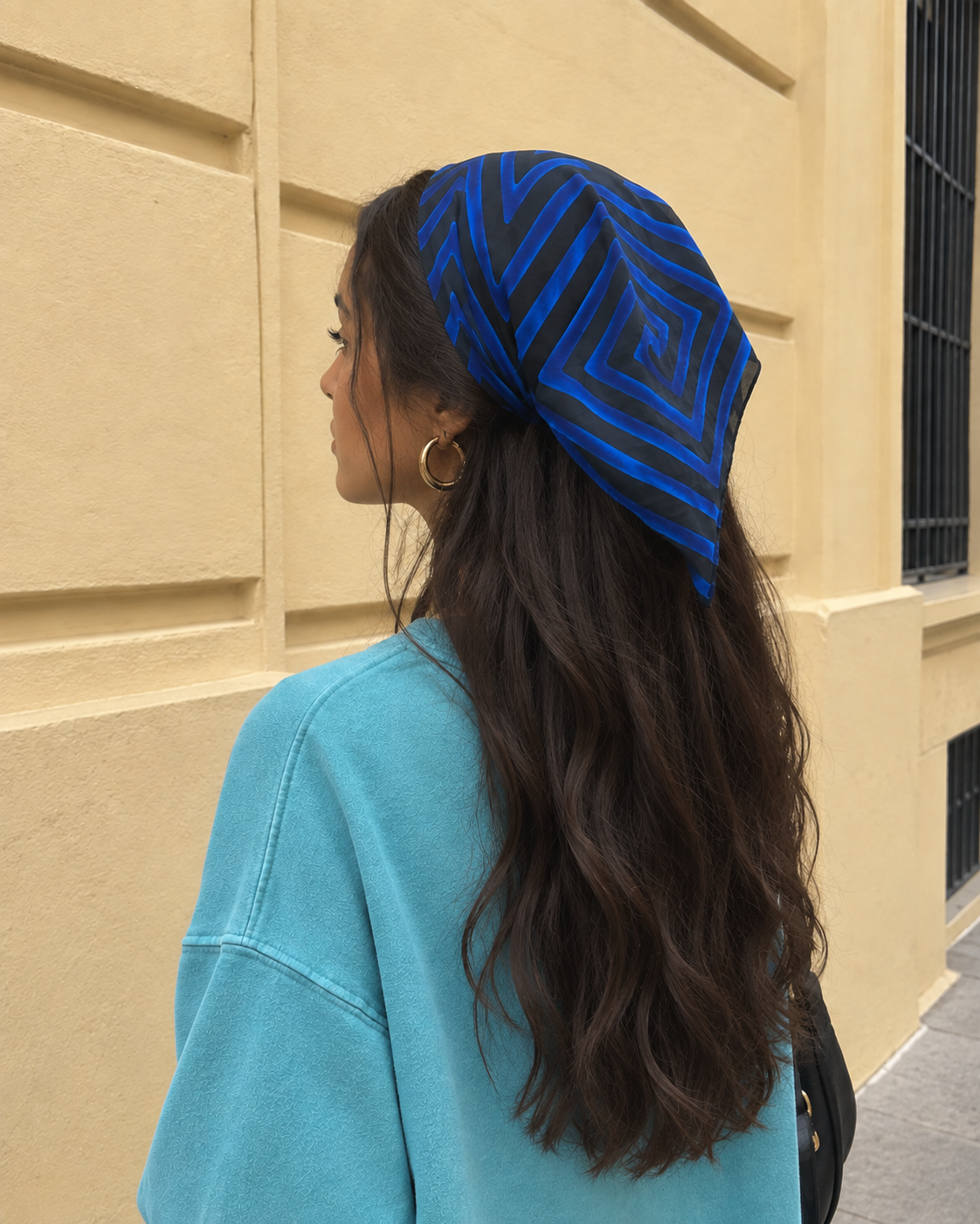 PAÑUELO ZEBRA - Azul
