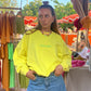 LIME - Oversized Washed Sweatshirt
