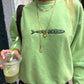 STRAWBERRY - Oversized Washed Sweatshirt