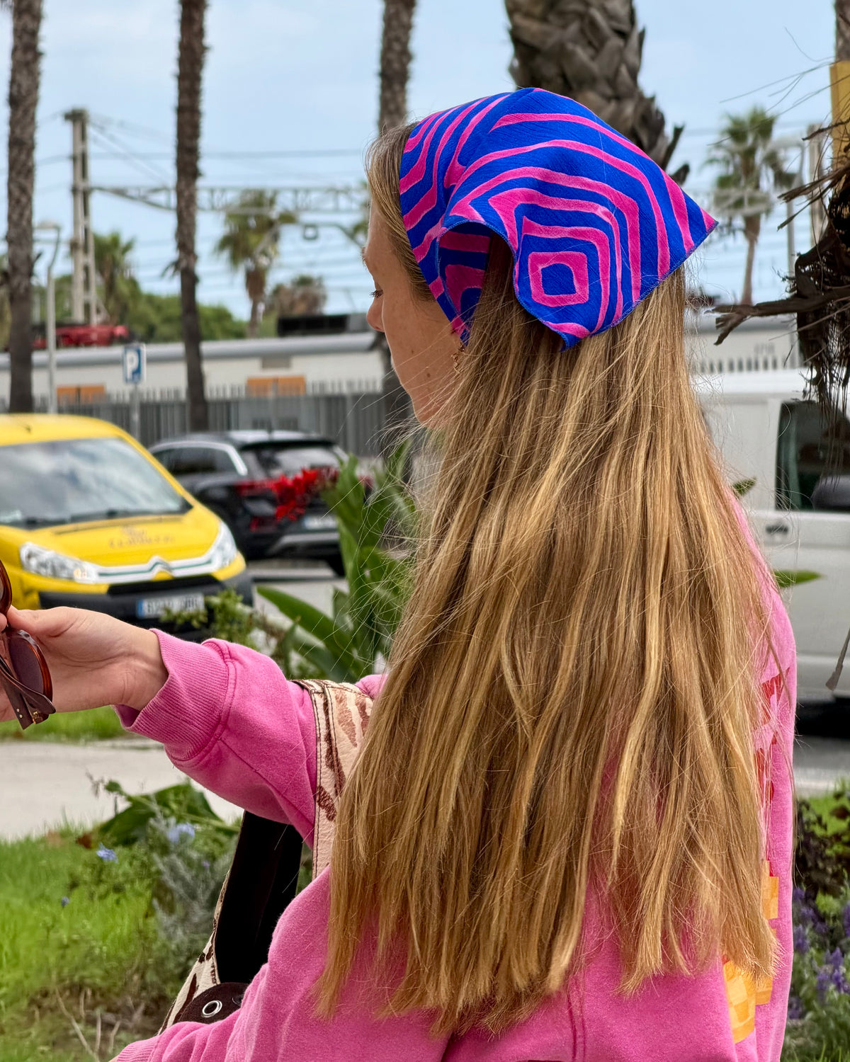 PAÑUELO ZEBRA - Fucsia