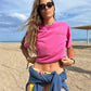 REEF BLOOM tee - camiseta cropped
