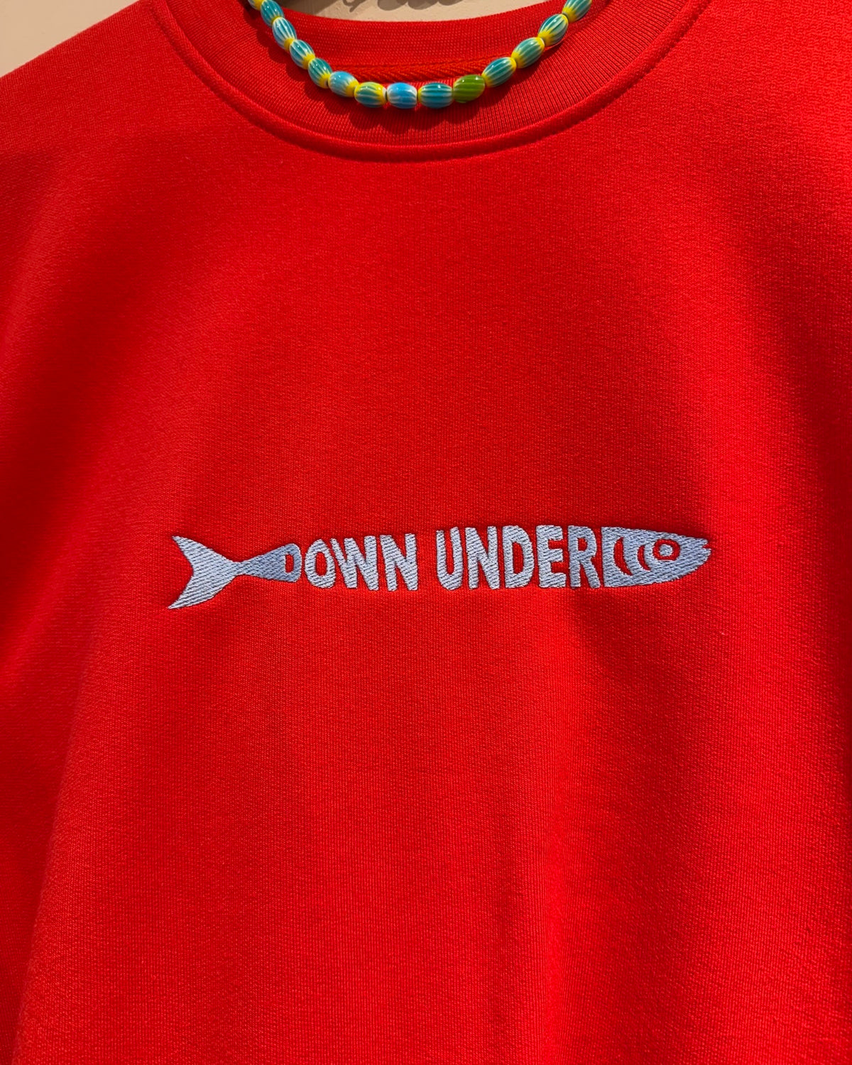 RED - Oversized Washed Sweatshirt