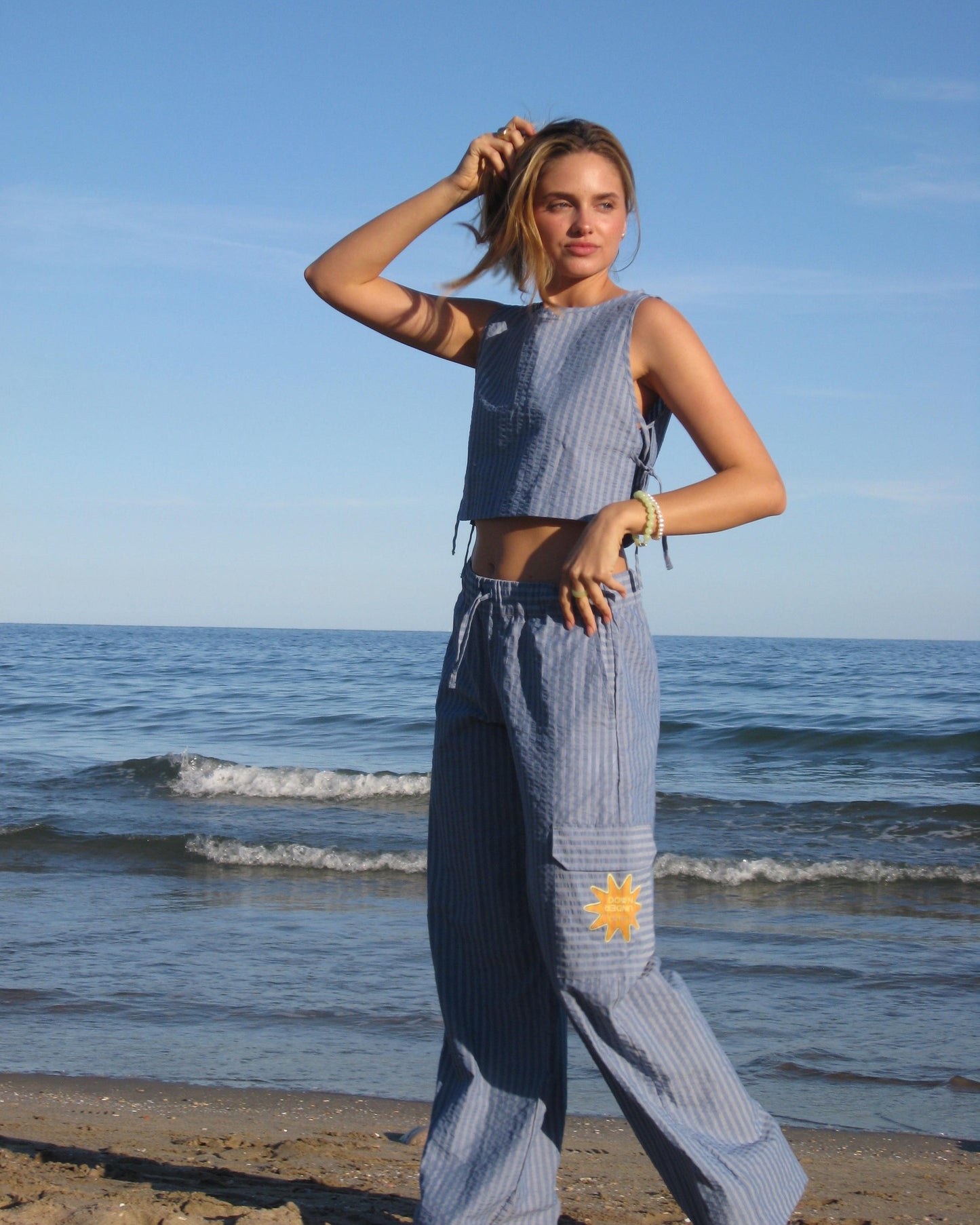 PANTALÓN de rayas - Azul
