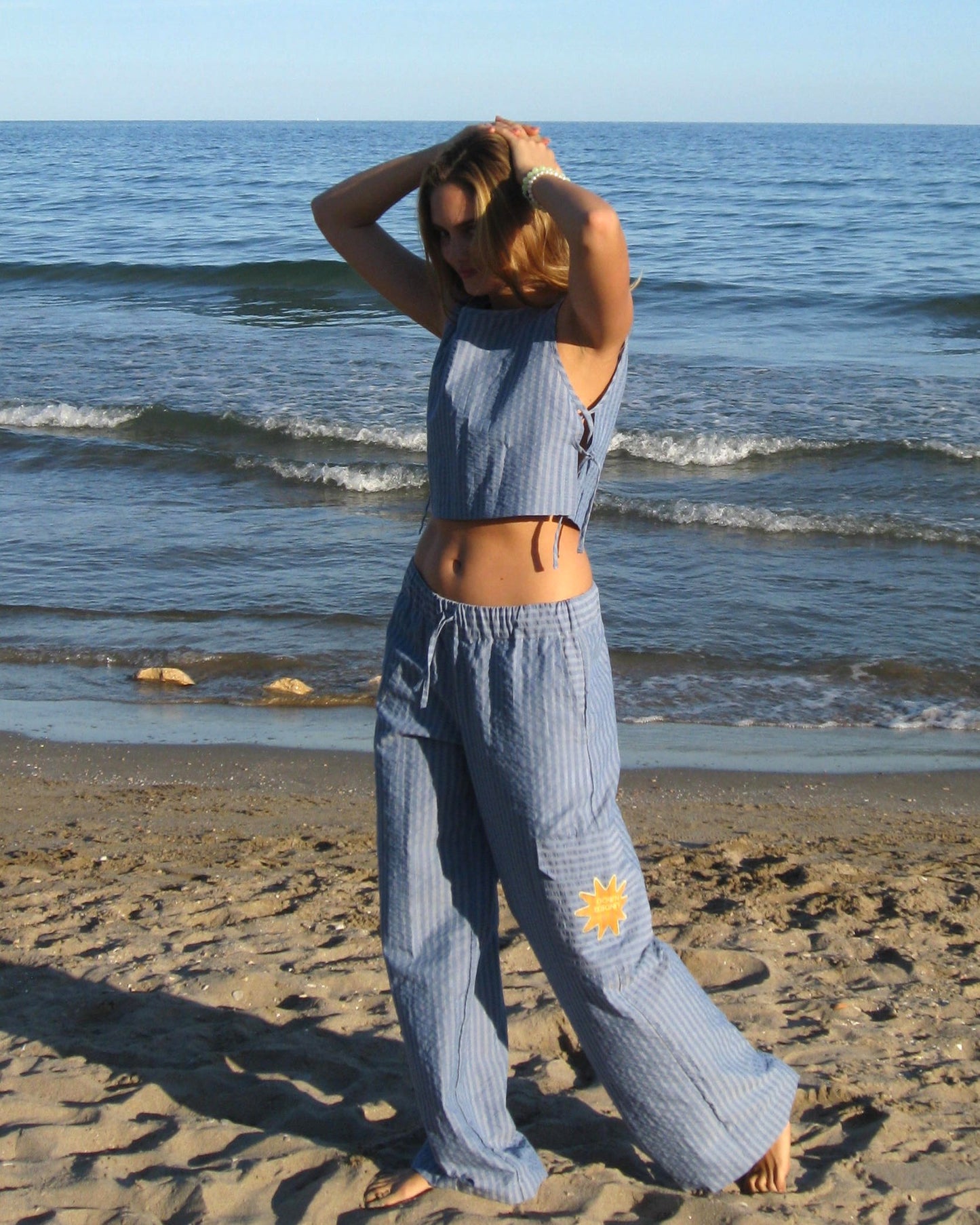 PANTALÓN de rayas - Azul