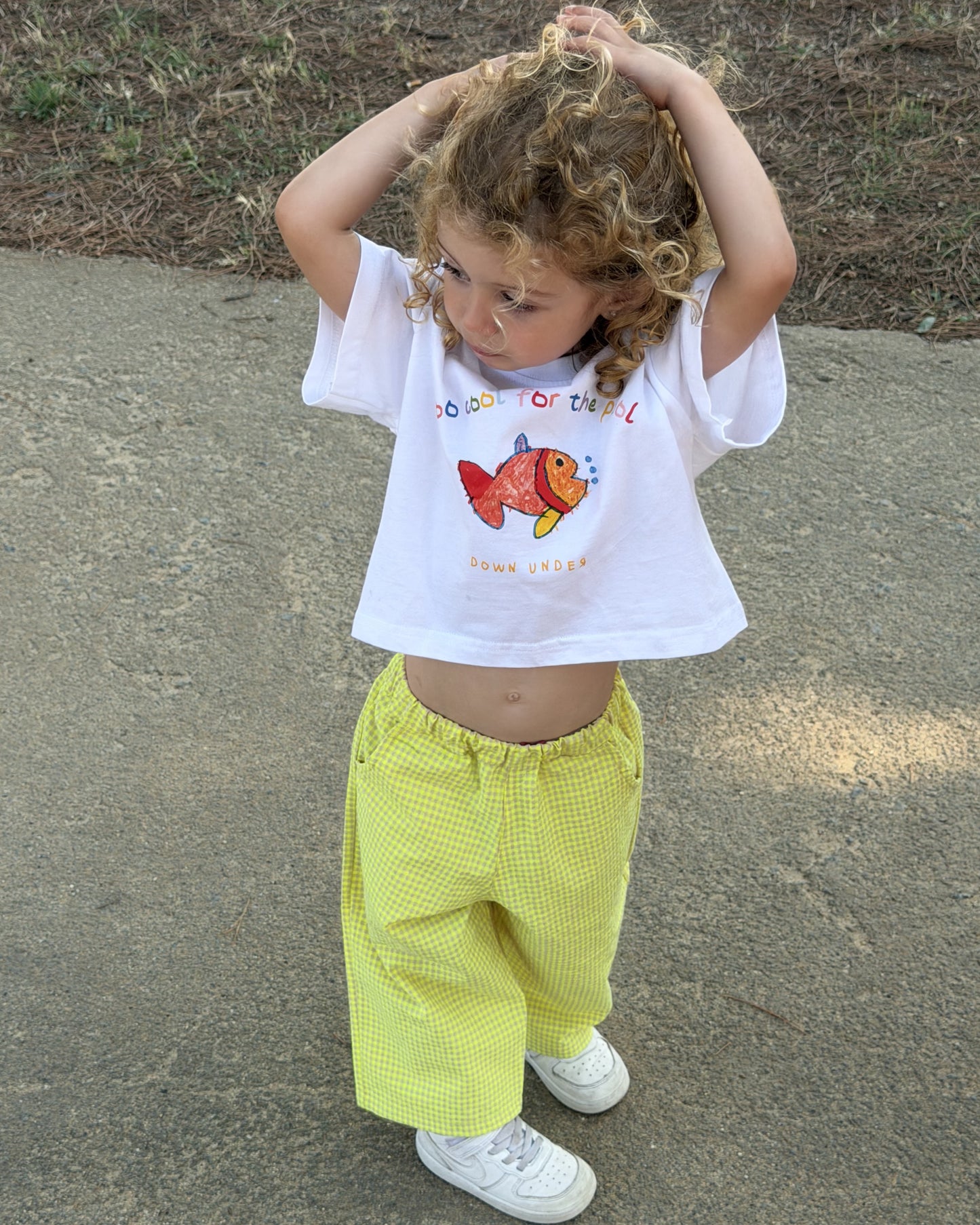 Pantalón vichy amarillo - Wide leg KIDS