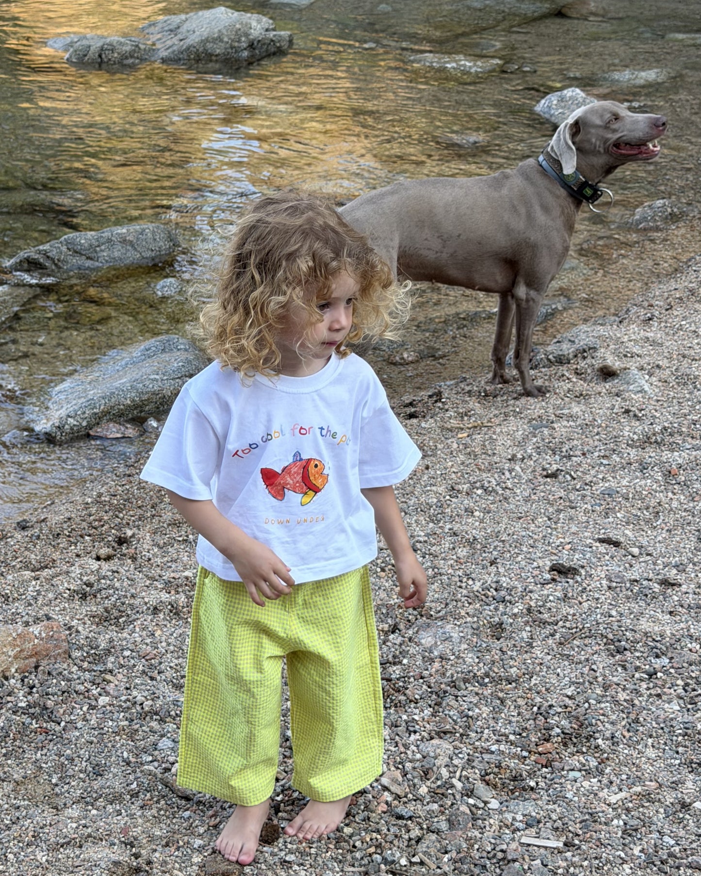 Pantalón vichy amarillo - Wide leg KIDS