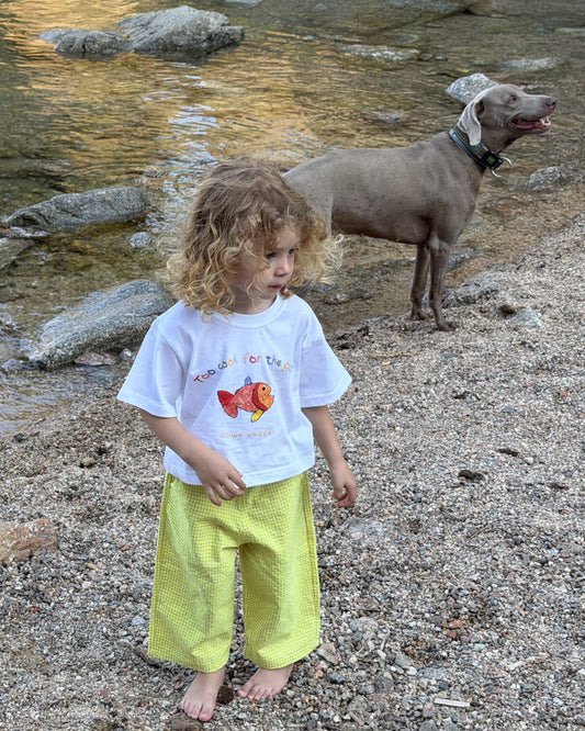 Pantalón vichy amarillo - Wide leg KIDS