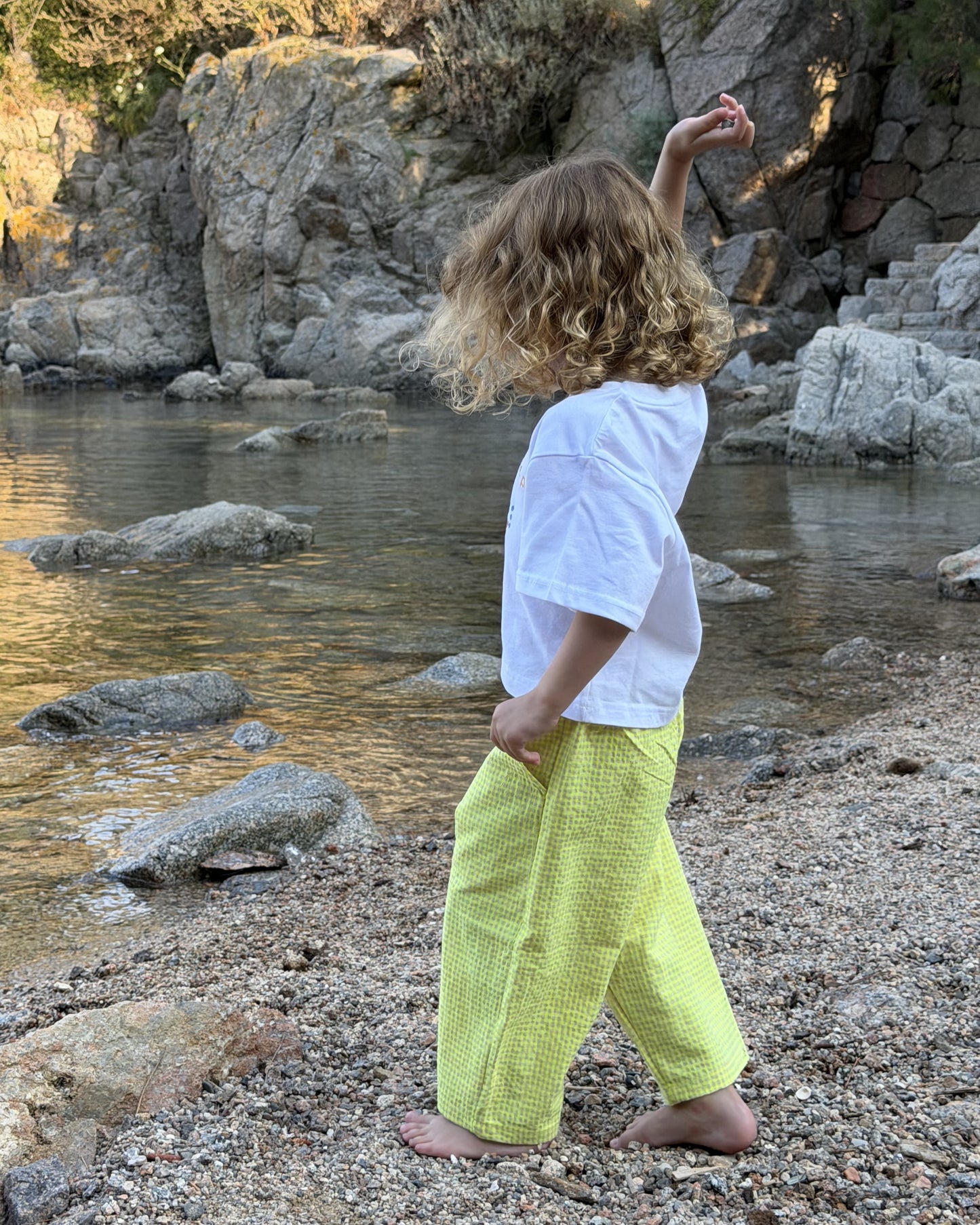 Pantalón vichy amarillo - Wide leg KIDS