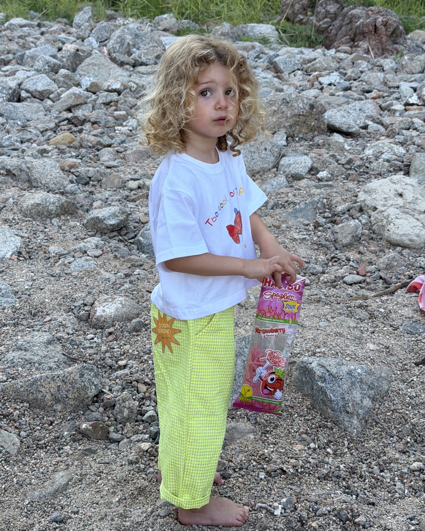 Pantalón vichy amarillo - Wide leg KIDS