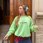 STRAWBERRY - Oversized Washed Sweatshirt