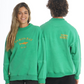 BYRON BAY Green - Oversized Washed Sweatshirt