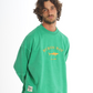 BYRON BAY Green - Oversized Washed Sweatshirt