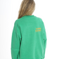 BYRON BAY Green - Oversized Washed Sweatshirt