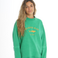 BYRON BAY Verde - Oversized Washed Sweatshirt